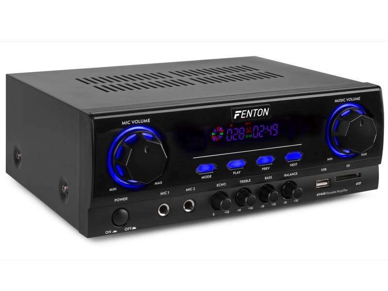 FE 103136 Fenton AV440 -- amplificador estereo. Karaoke USB/SD. BT