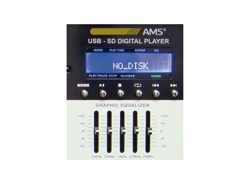 AMS AMP 500 USB-- Mezclador amplificado