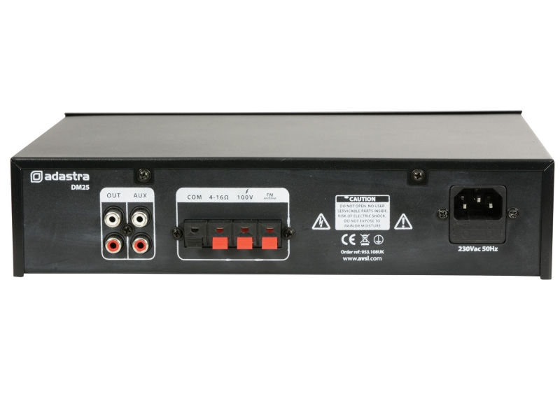 Adastra DM25-- Amplificador 25w USB/sd, Bluetooth y FM