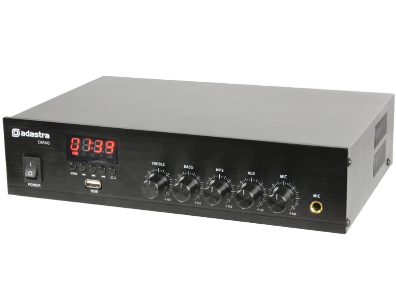 Adastra DM40-- Amplificador 40w USB/sd, Bluetooth y FM