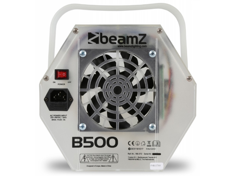 BeamZ B500led-- Maquina de burbujas con retroiluminacion led RGB
