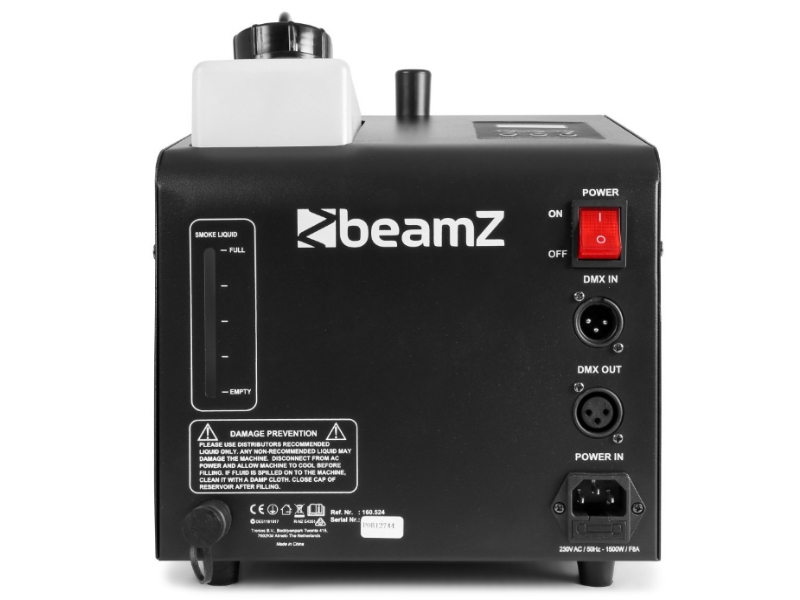 BeamZ SB1500leds -- Maquina mixta humo burbujas y Leds
