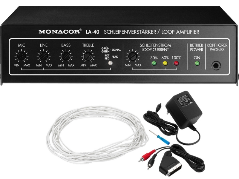 Monacor LA-40-- Amplificador de lazo inductivo