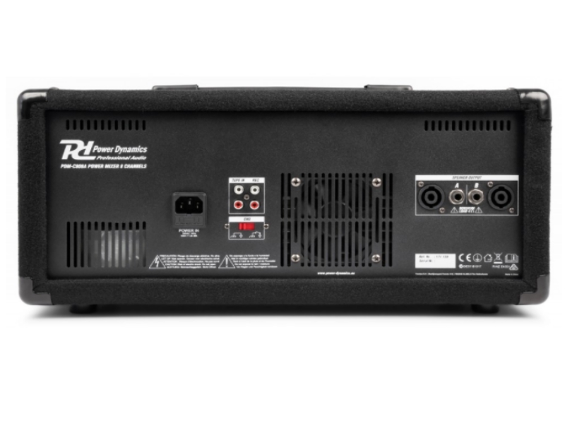 Power Dynamics PDM-C805A-- Mezclador 8 canales amplificado USB-Bluetooth