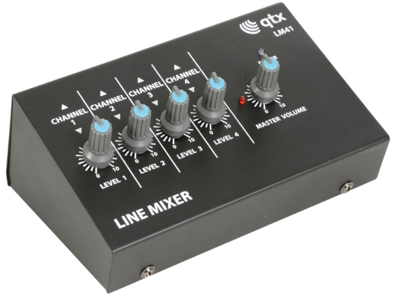 QTX LM41 -- Mini mezclador 4 lineas