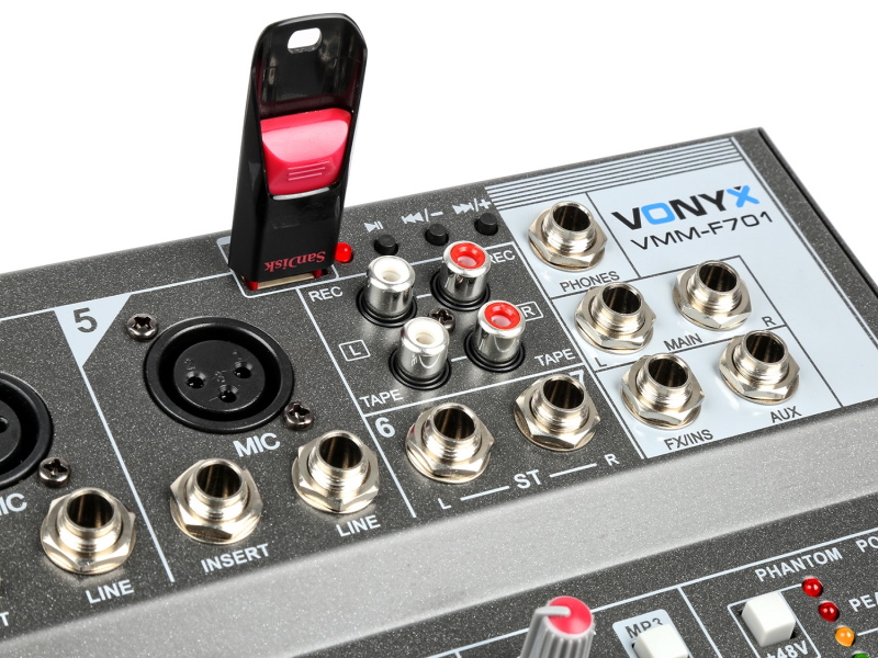 Vonyx VMM F701 Mezclador Musico 7 canales