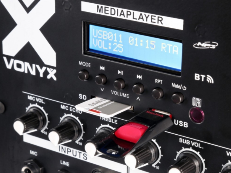 Vonyx VX880BT -- Equipo 2.1 amplificado bluetooth