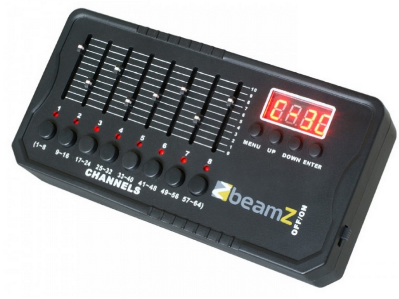 BeamZ DMX 512 mini control a bateria