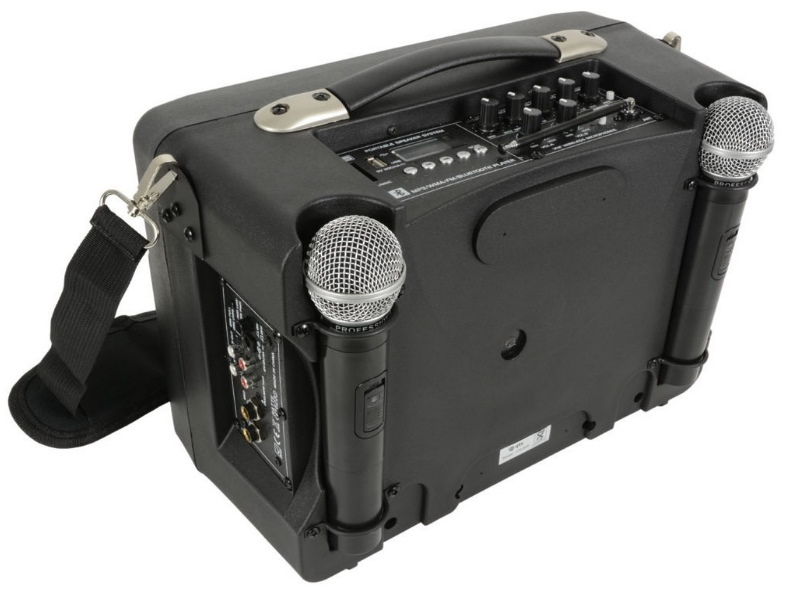 QTX Delta-50-- Portatil con bateria 2 mic inalambricos, USB, SD, Bluetooth