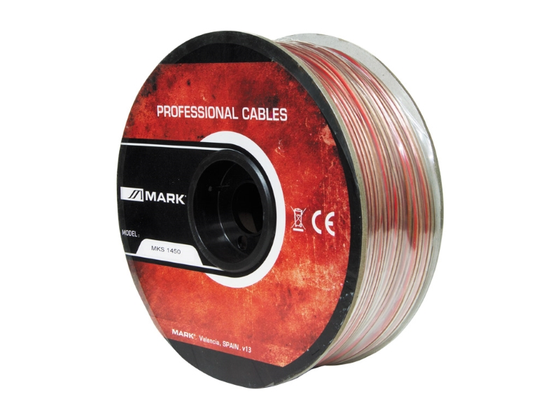Mark MKs1451 -- Cable paralelo transparente de altavoces 1,5 mm