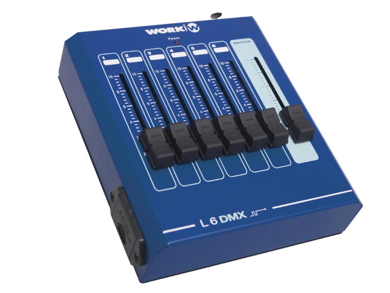 Wo L6DMX Work pro- L6DMX-- mini consola 6 canales DMX