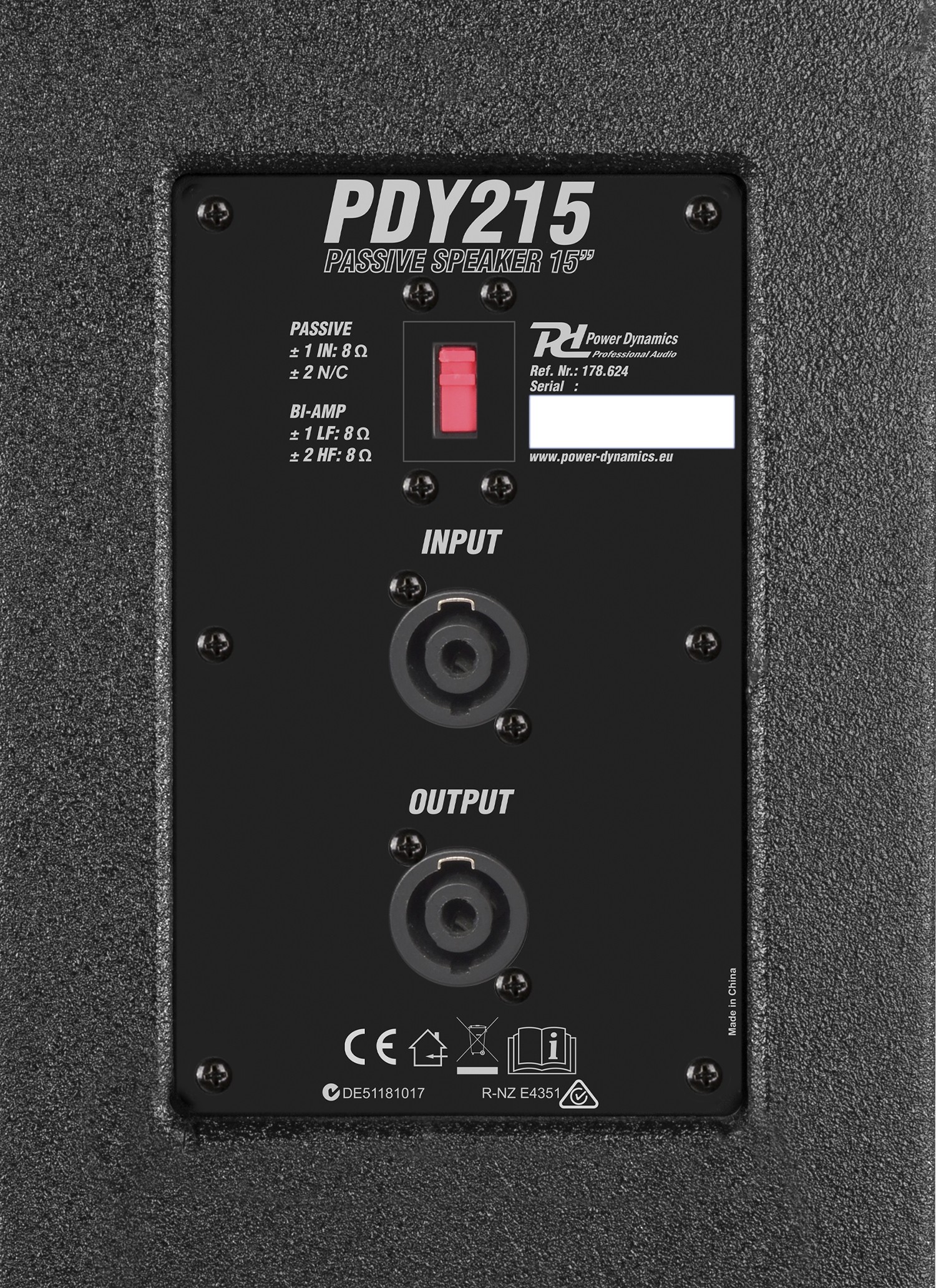 Power Dynamics PDY215-- Altavoz pasivo 15"