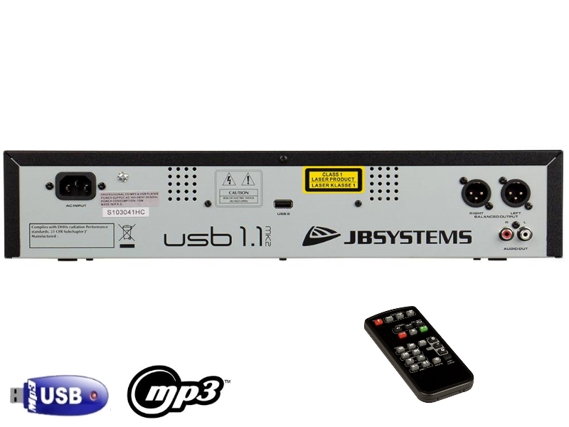 JB Systems USB 1.1MK2 Reproductor CD-Mp3-USB single