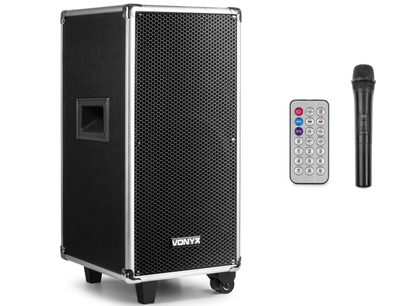 Vonyx ST095 Sistema portÃ¡til de sonido 8" CD/UHF/MP3, bluetooth