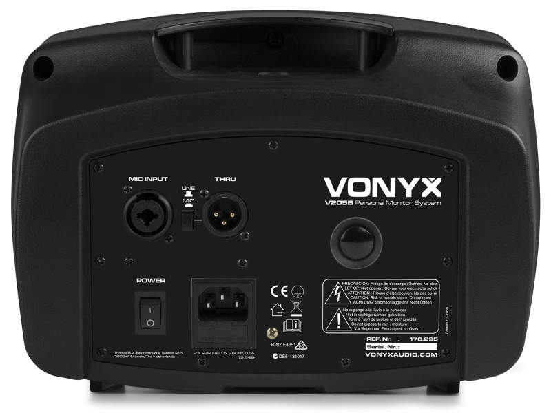 Vonyx V205B Monitor personal con bluetooth y USB