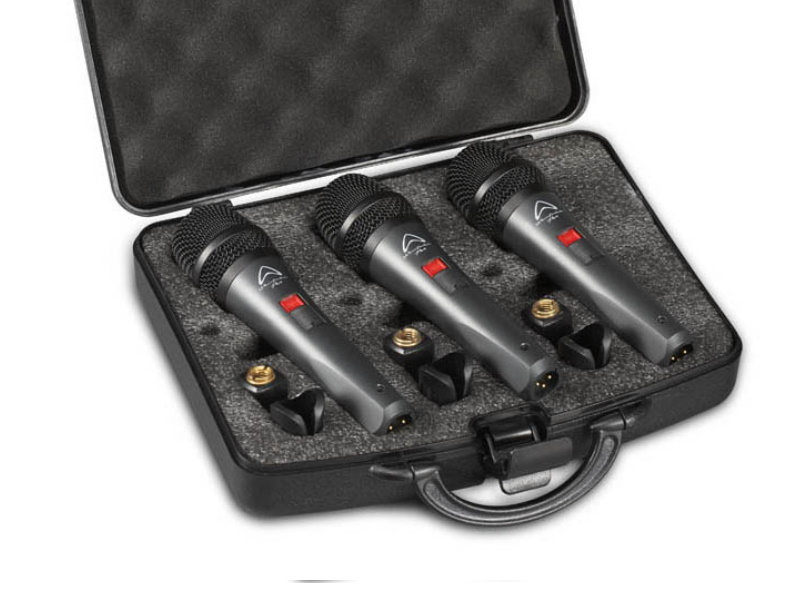Wharfedale DM 5.0S 3 pack-- 3 Microfono dinamico supercardioide en estuche